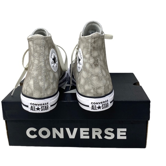 Converse Chuck Taylor All Star High Top Canvas Beige Women Size Sneakers A00766C - Picture 7 of 10